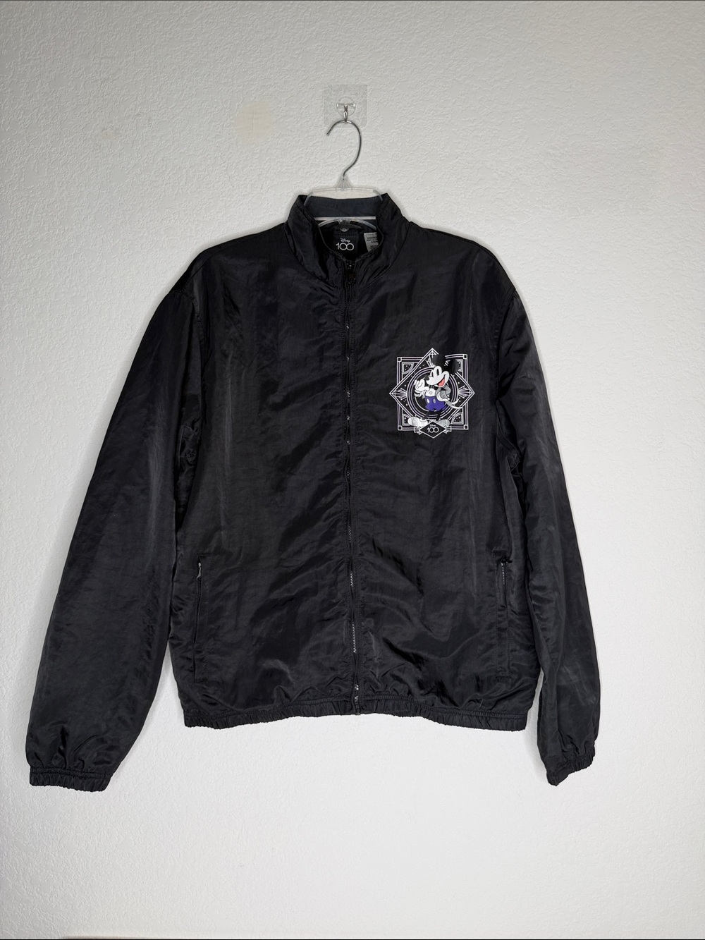 Disney 100 Black Windbreaker Jacket with Mickey size M